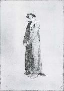 Carl Larsson Model Standing oil painting artist